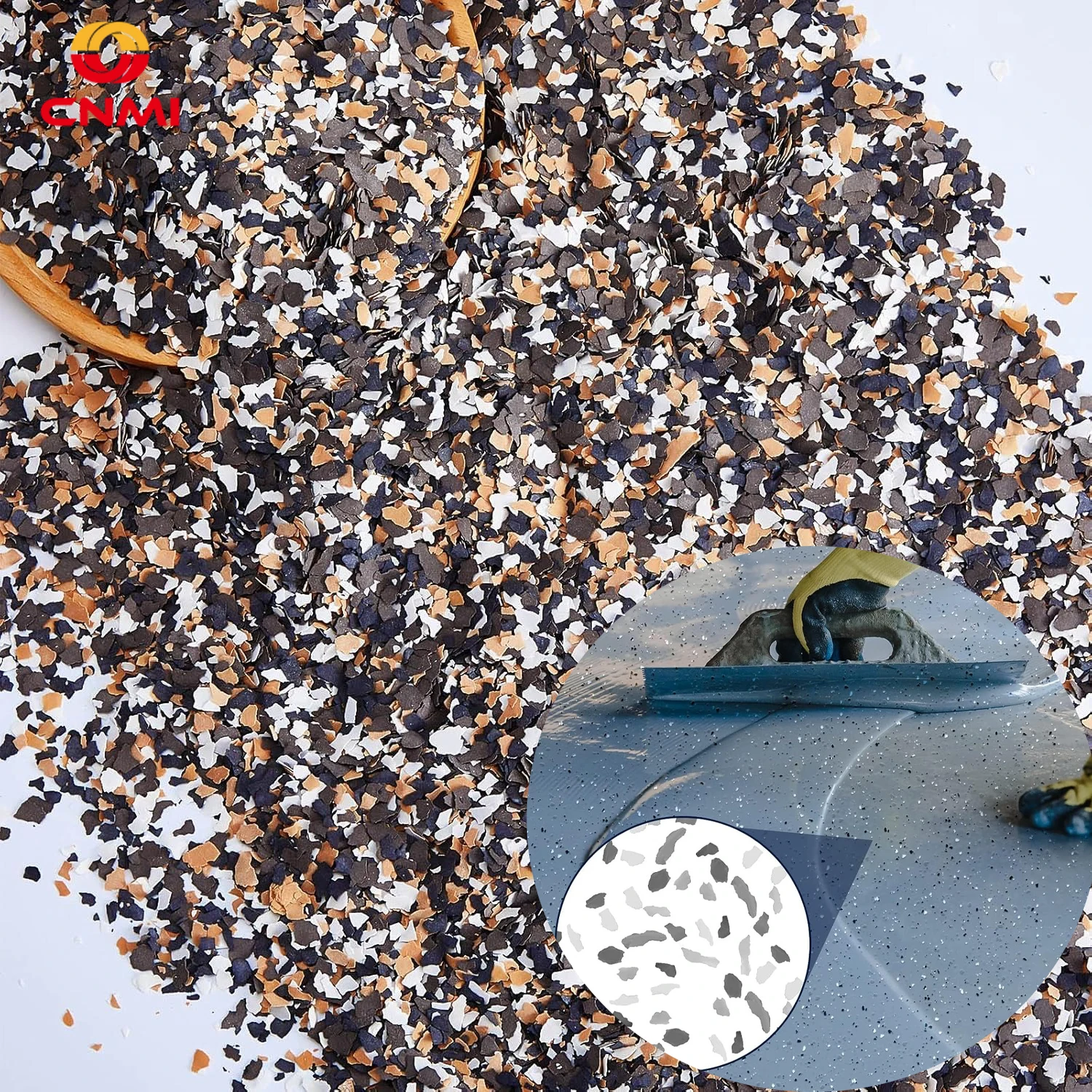 

100g/bag CNMI 3-5mm Blend Colorful Nature 3D Mineral Mica Rock Slice for Decorative Epoxy Floor Flakes Paintings Wall Nail Arts