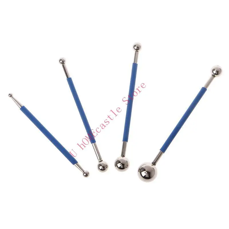 

63HF 4PCS/SET Dual Stainless Steel Pressed Ball Tile Grout Gaps Repairing