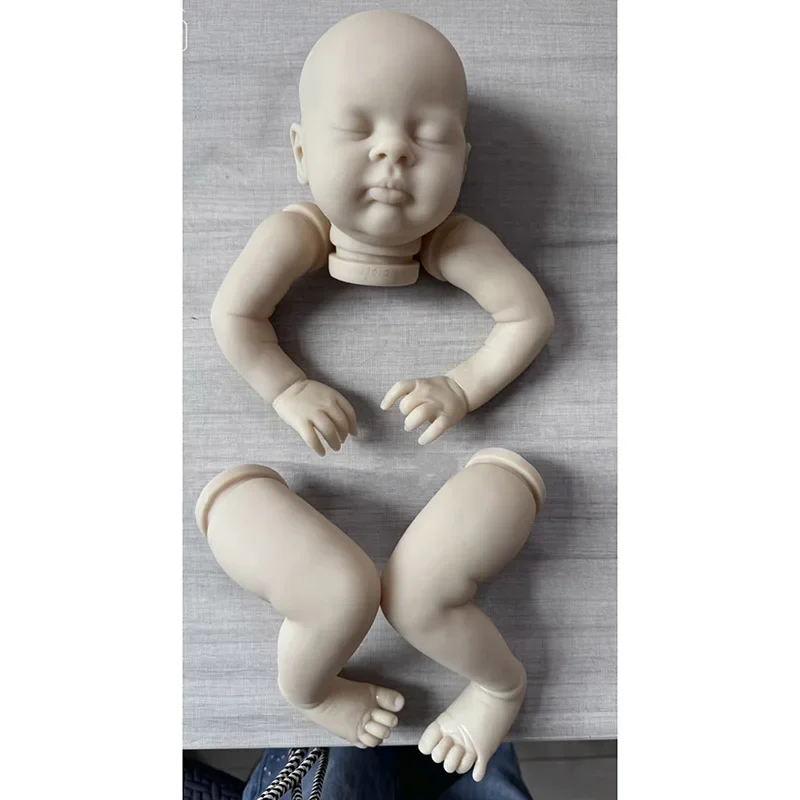 18 Inch Already Painted Kits/Unpainted Blank Kits Esenia Lifelike Reborn DIY Doll Parts With Cloth Body Collectible Art Doll