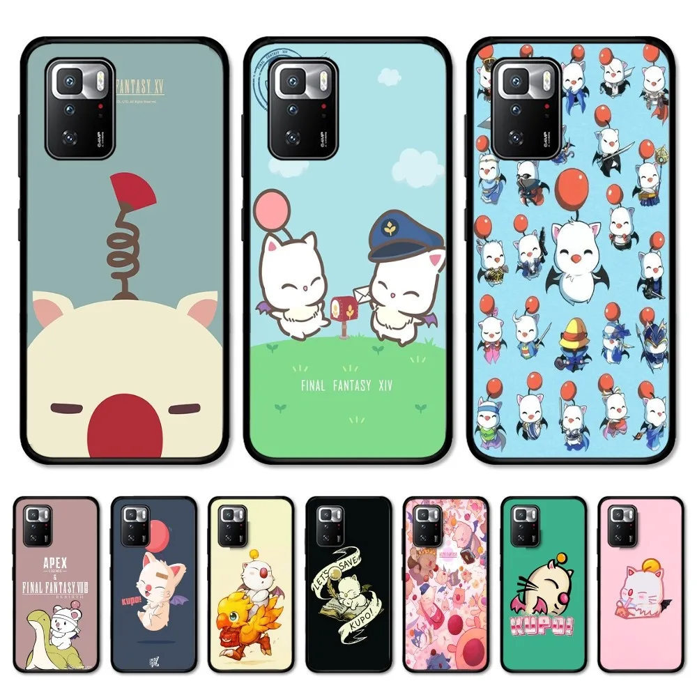 Game F-Final Fantasy Moogle Phone Case For Redmi 5 6 7 8 9 10 plus pro 6 7 8 9 A GO K20 K30 K40 pro plus F3 Fundas