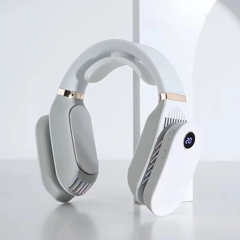 

Summer Portable Hanging Mini Usb Bladeless 2600 Mah Rechargeable Massage Cooler Neck Fan