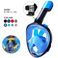 Children's Full Face Snorkelling Mask Wide Field of View Anti-fog Leakage Respiratory System Safe Swimming Mask Equipment