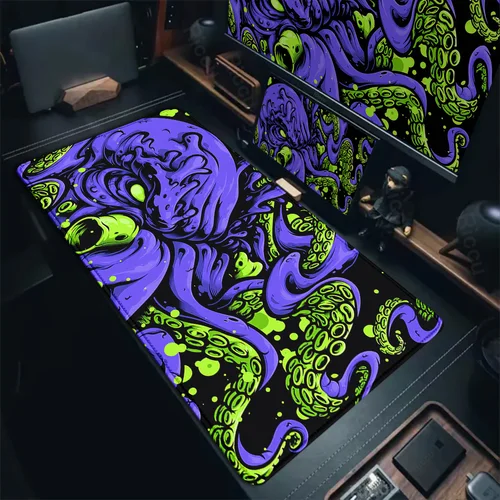 Alfombrilla de ratón Octopus Monster, alfombrillas de escritorio para teclado de jugador de gran tamaño, alfombrilla para juegos de mesa de ordenador, alfombrilla extendida XXL, accesorios de oficina