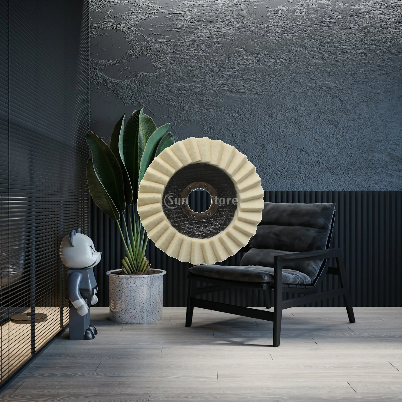 Buffing Wheel Round Wool Polishing Disc Pad for Angle Grinder Metal Surface Smoothing Woodworking Jewelry