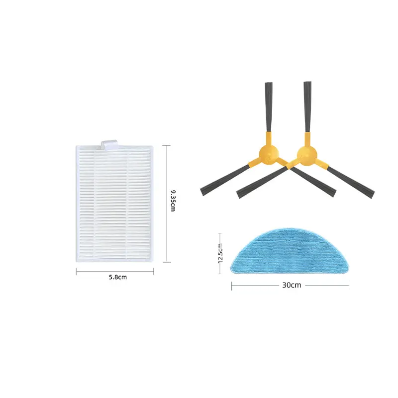Pièces de rechange pour aspirateur robot, brosse latérale, filtre Hepa, vadrouille, chiffon, gril, accessoires, compatible avec PUreposoir Store 10