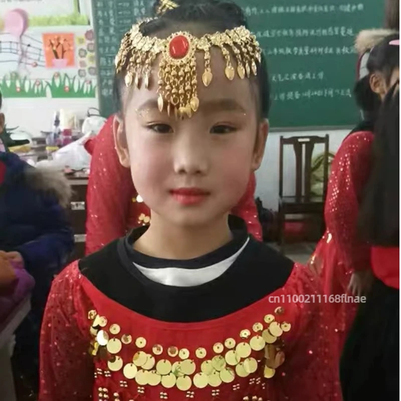 Girl Professional Indian Dance Children's Belly Dance Costume Egyptian Girl Belly Dance Performance Costume Set