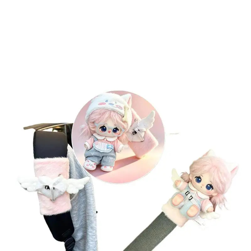 Universal Size Cartoon Plush Car Seat Belt Cover Comfort Safety Shoulder Protector for All Auto Car Models Accessories