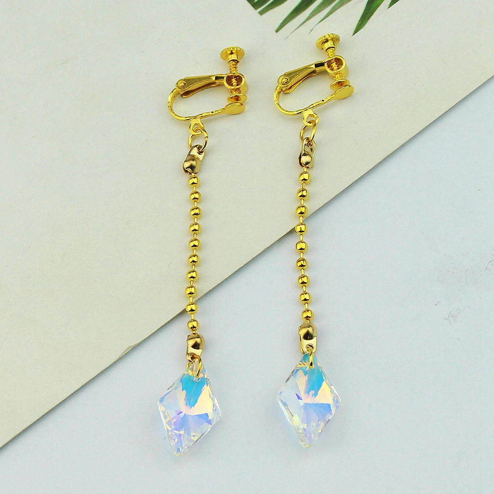 Kurapika Kurta تأثيري قرط كبس لا ثقب ياردروب أنيمي هنتر x هنتر إسقاط أقراط للنساء الرجال المجوهرات هدية الكريسماس