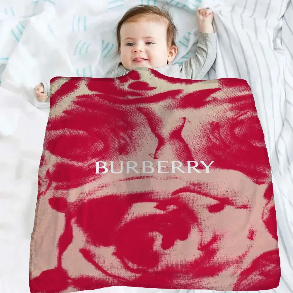 Small Blanket Cover Baby Blankets Kids Blanket Knee Blanket Blankets Winter Blanket B-burberry-y Bedspread on the Bed Sml Downy