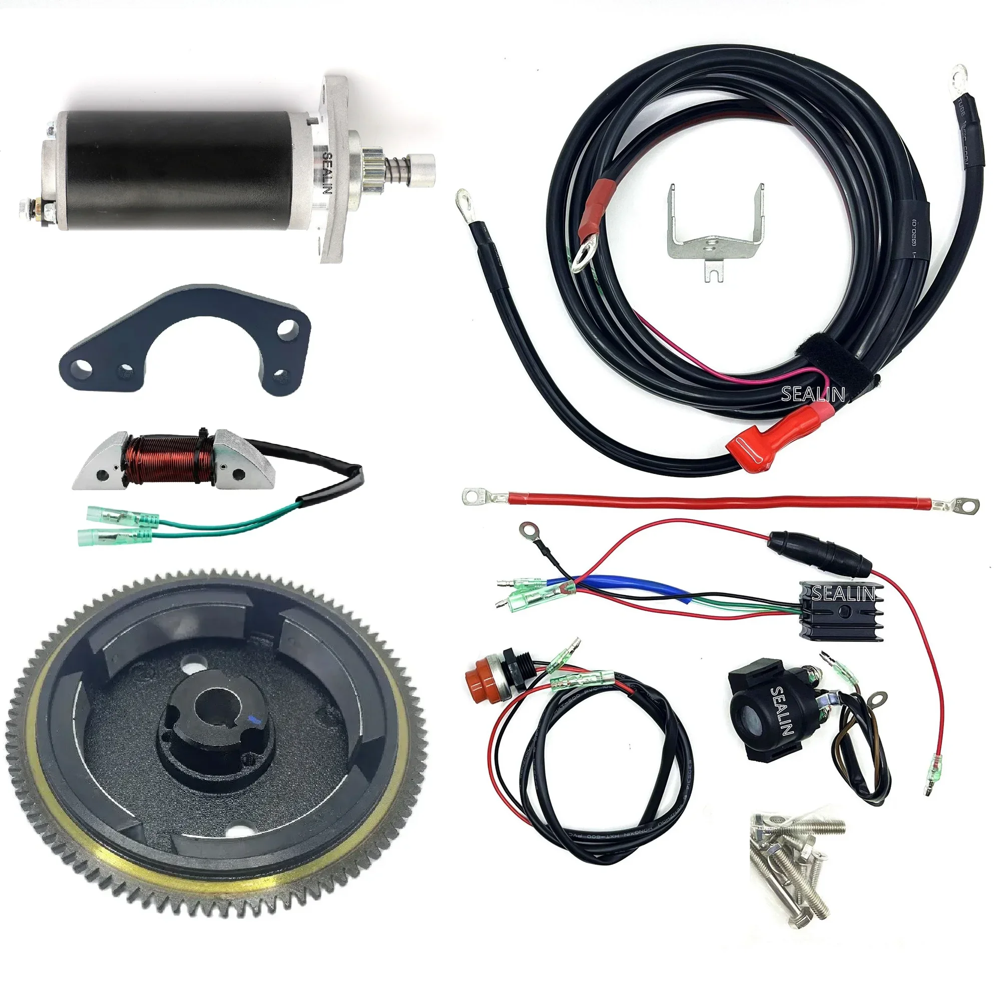 

Electric Start Kits Fit Tohatsu 2 Stroke 6HP 8HP 9.8HP M6B M8B M9.8B Outboard Motor