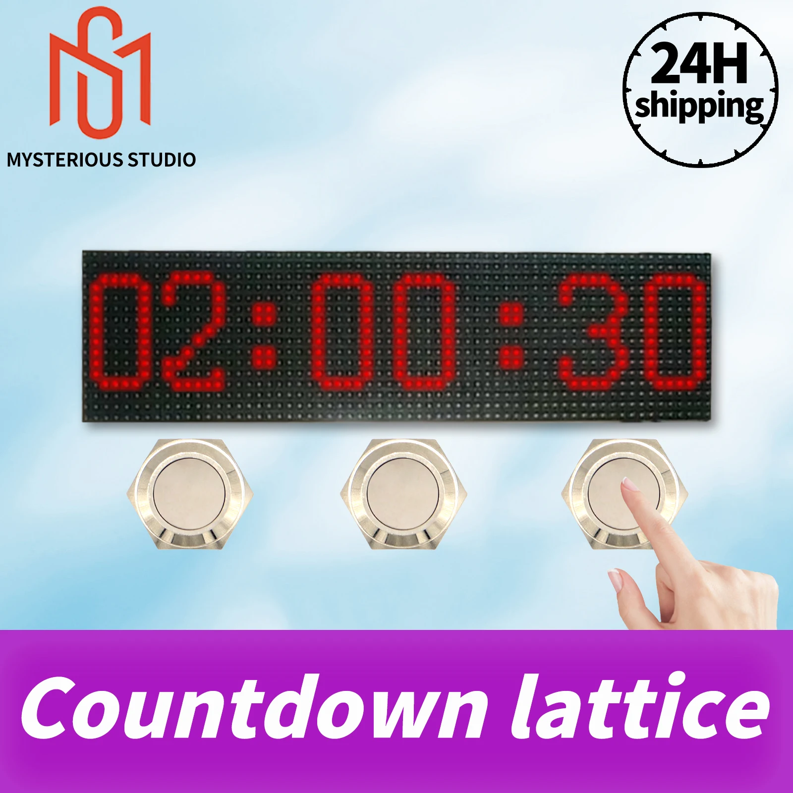 Mysterious Studio Secret Room Escape Game Mechanism Props Electronic Puzzle superb 1987 GY Countdown Lattice