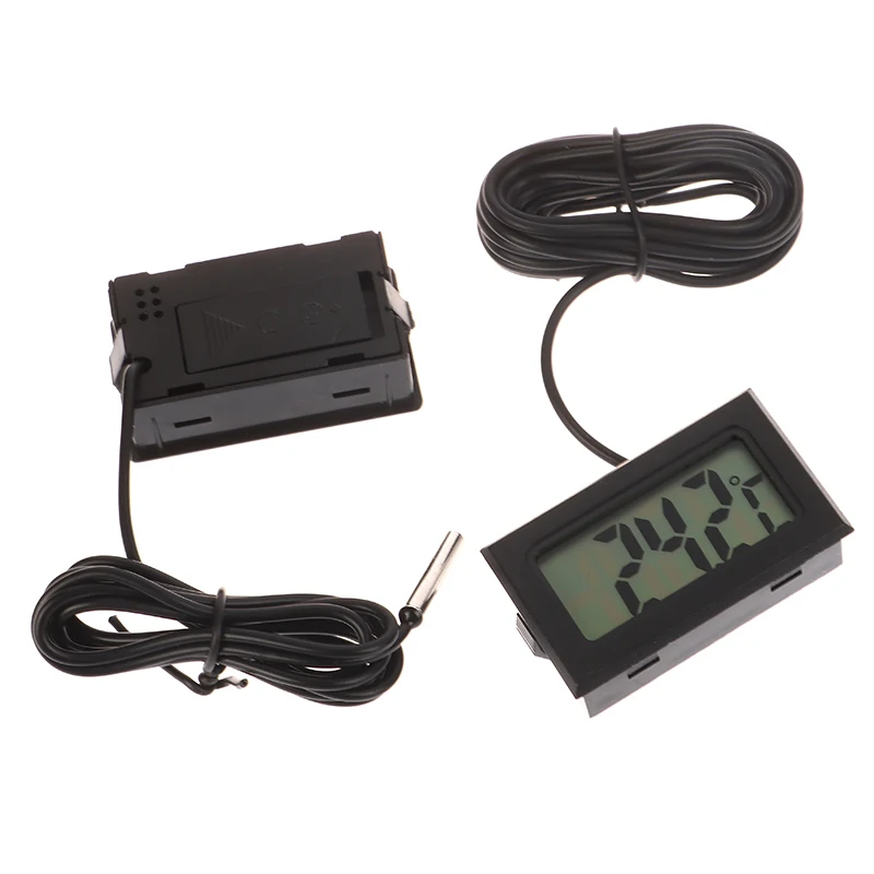 FY-10 Mini LCD Digital Thermometer Aquarium Car Water Bath Temperature Tester Detector Monitor Embedded Temperature Sensor
