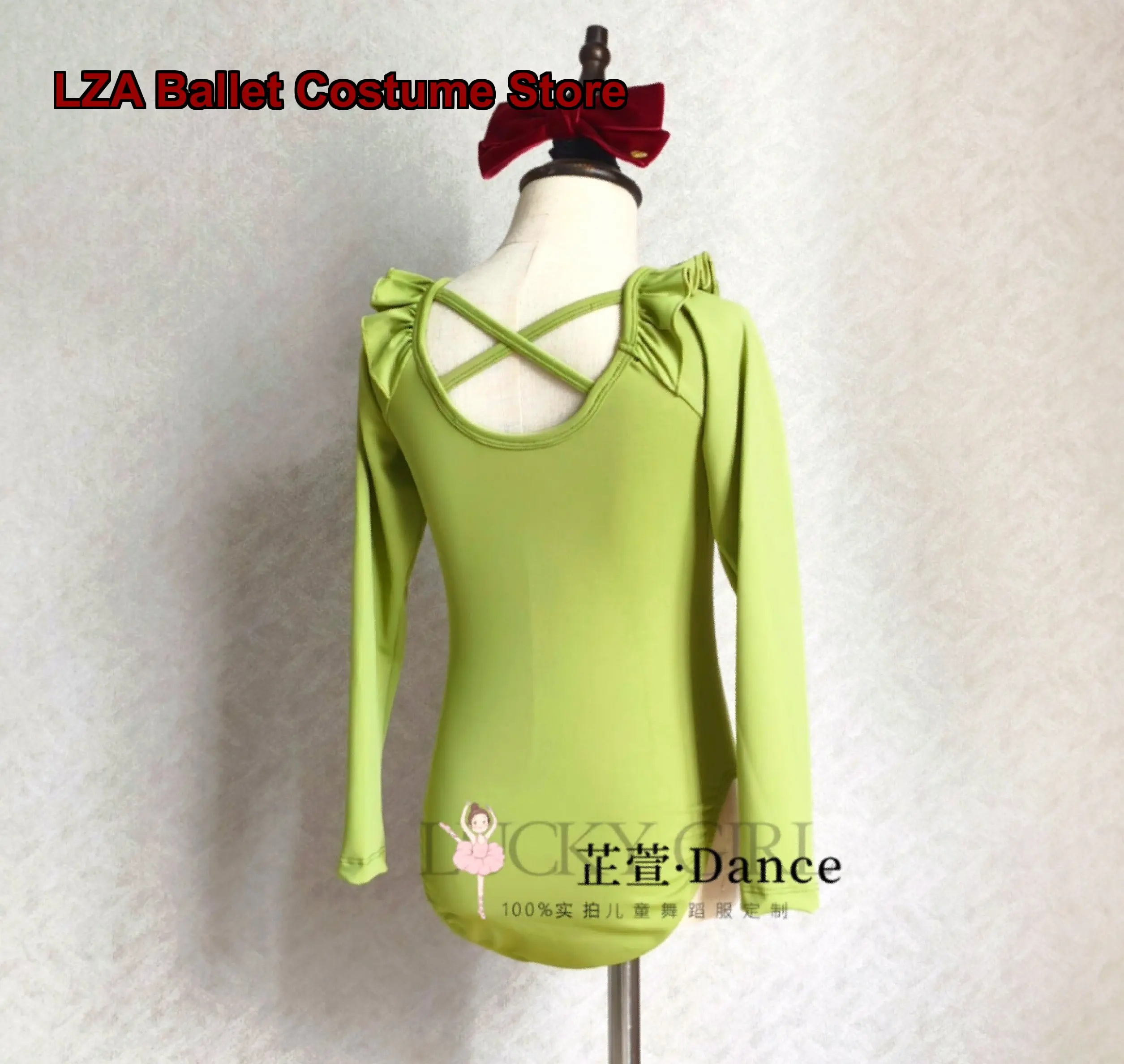 children's-girls-dance-dress-autumn-long-sleeves-chinese-dance-practice-leotard-girls-clothing-body-suit-art-exam-kids