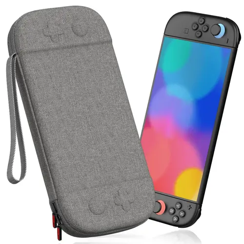 Funda para Switch 2 2025, Estuche De Viaje De Carcasa Dura con 12 Ranuras para Tarjetas De Juego y Alfombrilla Protectora De Pantalla, Bolsa De Almacenamiento De Carcasa Dura Portátil