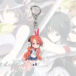 Hot Anime Akame Ga Kill! Keyrings Acrylic Figure Tatsumi Akame Esdeath Keychains Kawaii Bags Key Chain Pendant Gift For Friend