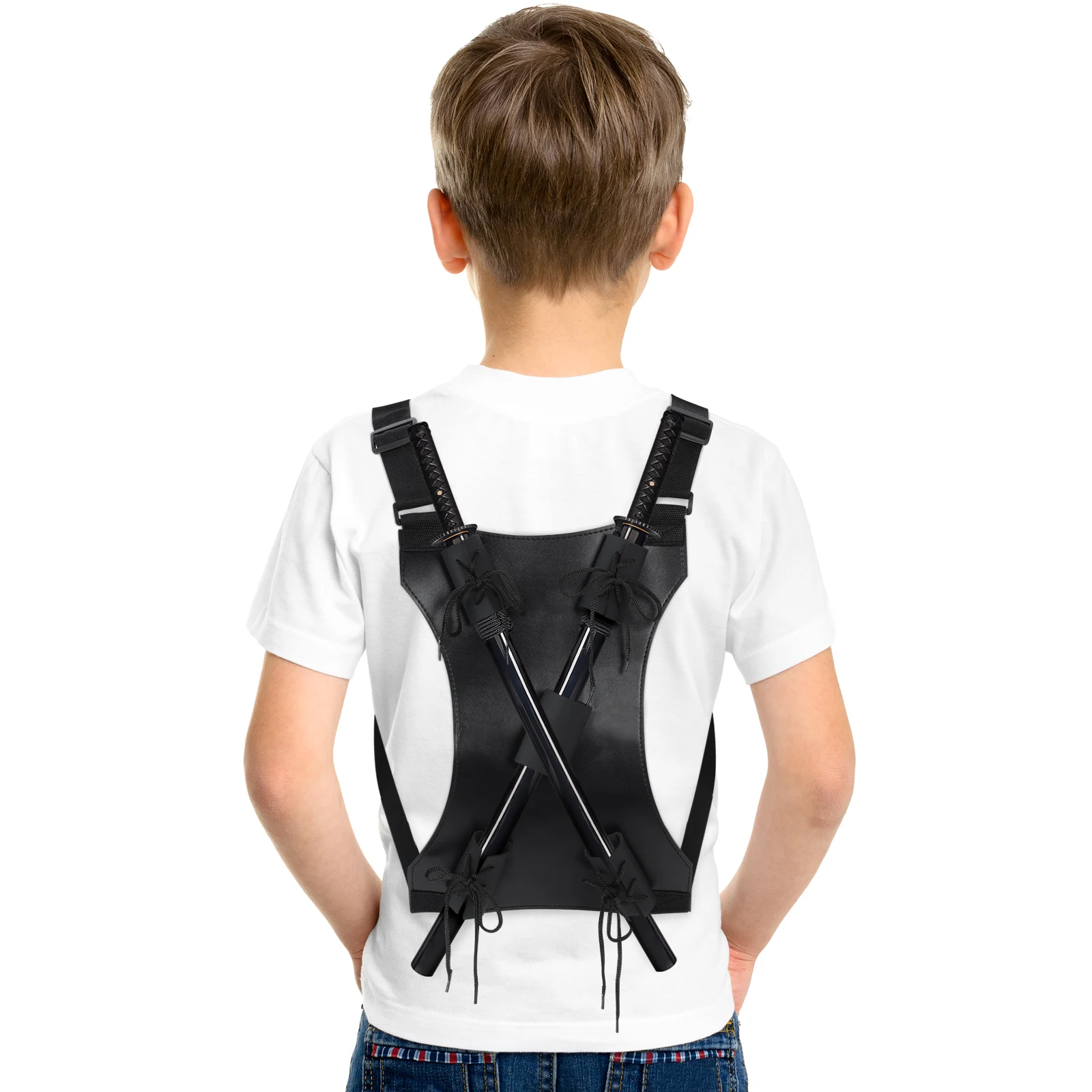 

Dual Shoulder For Cosplay Medieval Carry Case Backpack Sword Bag Japanese Sword Carrier Travel