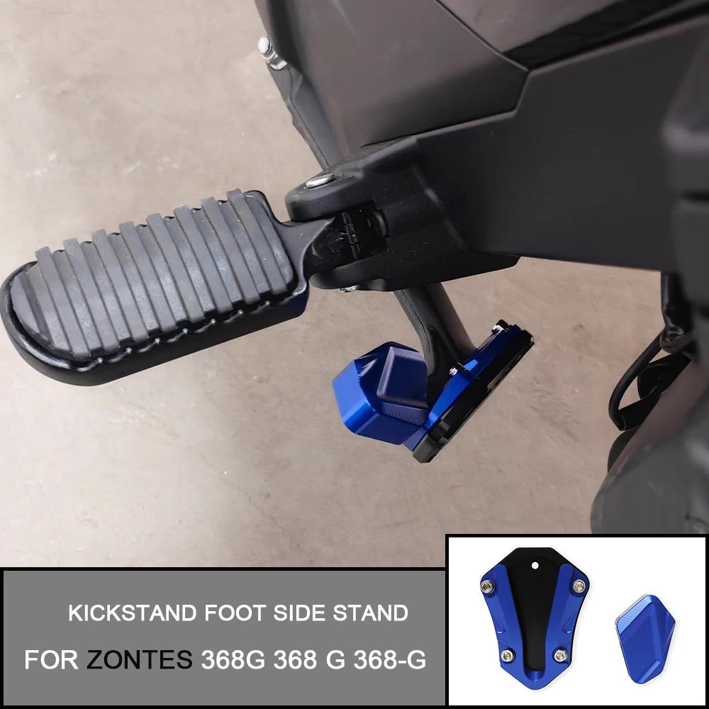 For ZONTES 368G 368 G 368-G 2024 368G Motorcycle Kickstand Foot Side Stand Enlarger Plate Kickstand Enlarge Extension