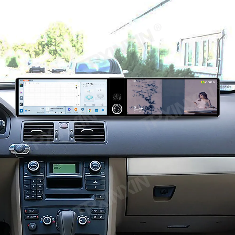 12.3'' Dual Screen Car Radio For Volvo XC90 2004 2005 2006-2014 Car Multimedia Video Player Stereo GPS Carplay Head Unit 4G WIFI