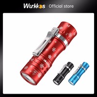 Wurkkos TS10 SG 14500 Powerful Mini EDC Flashlight with SFT25R LED and RGB Aux LEDs 1650LM Anduril 2.0 Max 294M IP68 Torch