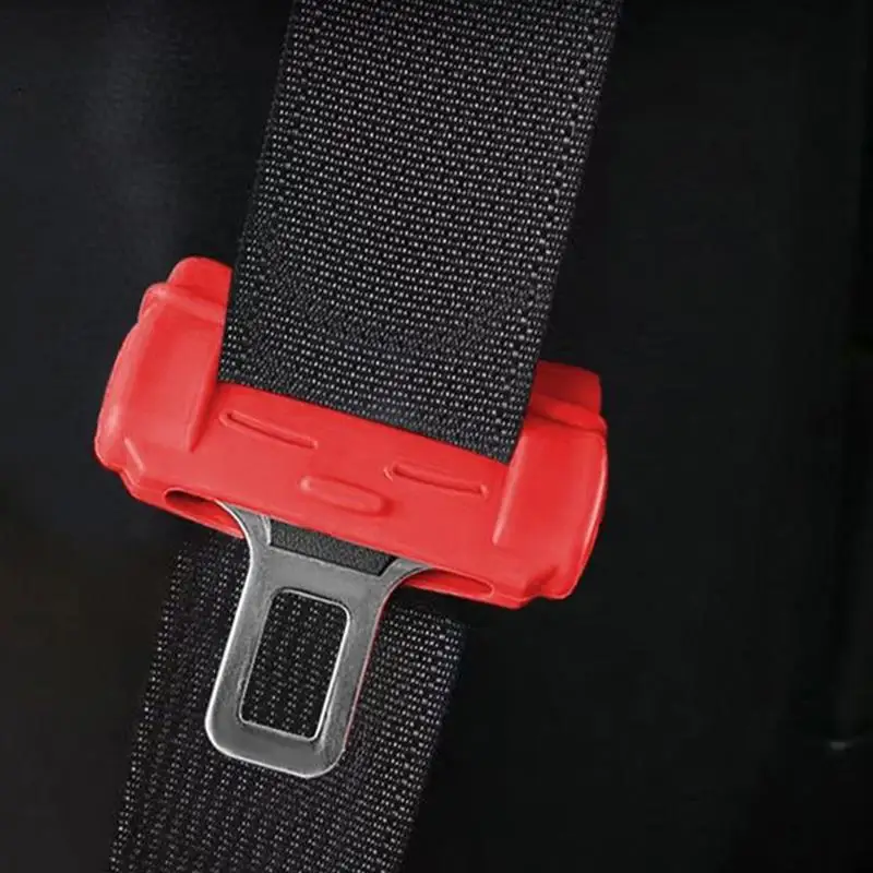 

5PCS Universal Car Seat Belt Buckle Clip Protector Silicone Interior Button Case Anti-Scratch Cover Safety Accessories