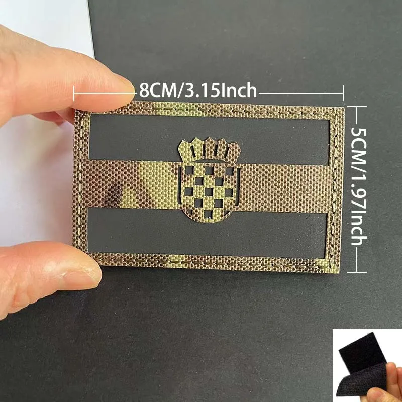 Amerikanische, französische, spanische, kanadische Flagge ir Infrarot reflektierende Tarn abzeichen Klett verschluss, militärisches taktisches Emblem der Armee