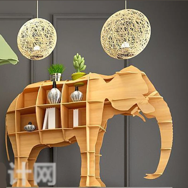 

Bookshelf animal shape ornaments hall shelf window props home accessories creative soft decoration