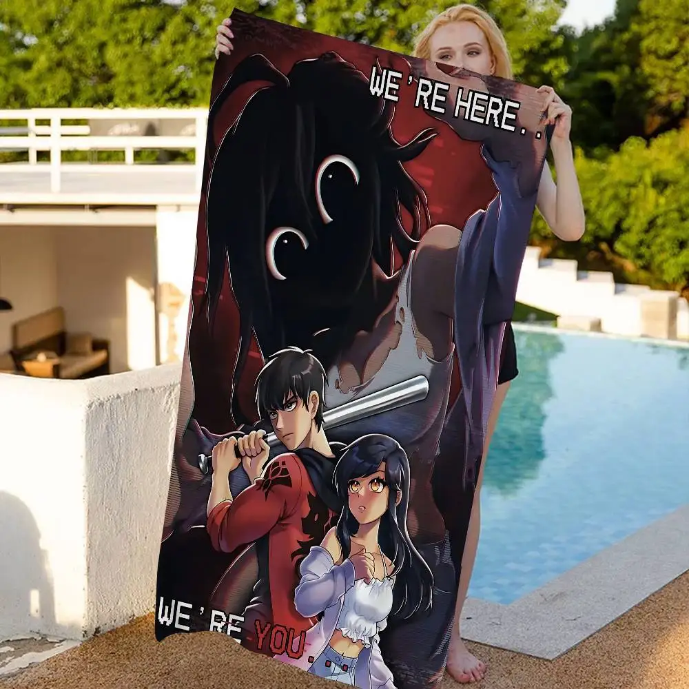 Game Aphmau Aesthetic Anime Beach Swimming Towel Soft Absorbent Washcloth Children's Gifts For Kids Travel Camping Gym