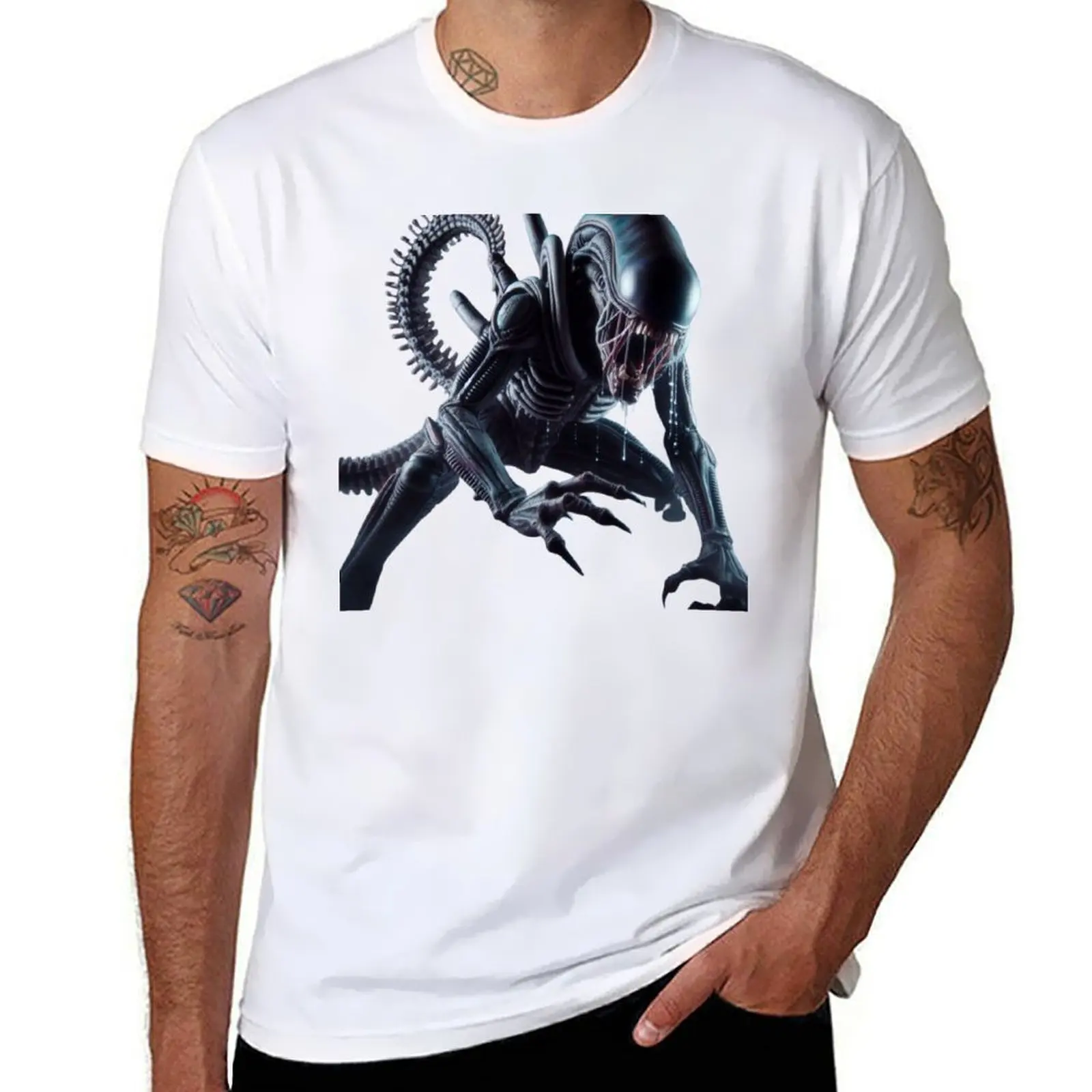 

Xenomorph T-Shirt man graphic t shirt man t shirt heavy cotton T-Shirt