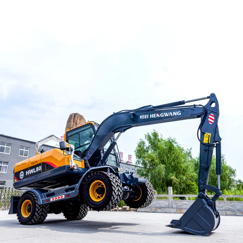 Radbagger 8T Radbagger Baumaschinen Werkzeuge Schwere Maschinen Bagger Ausrüstung Engineering FactoryCustomize