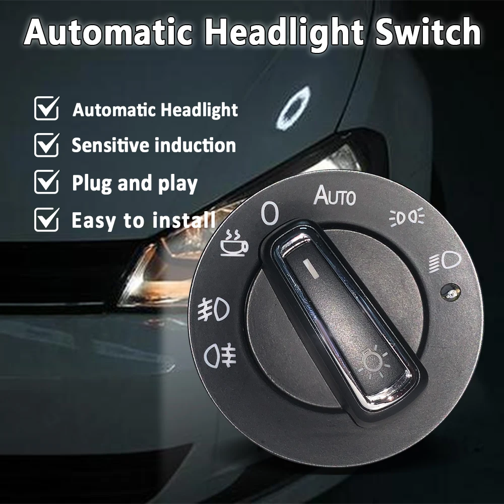 

Automatic light sensor fog light Control Button auto headlight switch For Volkswagen Passat B7 Golf Mk7 Touran Lavida Octavia MK