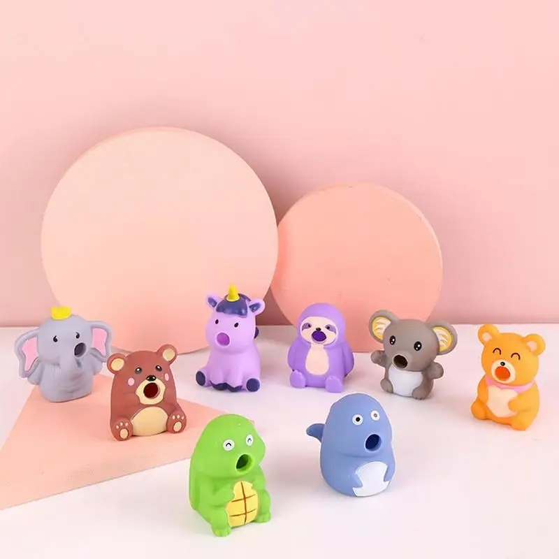 Tricky Vomiting Squeeze Toys Cute Animal Pinch Press Ball Spit Glue Doll Reliving For Adult Kids Gift Tricky Vomiting Squeez toy