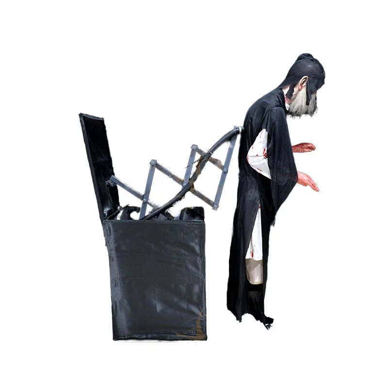 Professional Halloween decorations, customizable human ghost props, haunted house animation model, stainless steel material, i