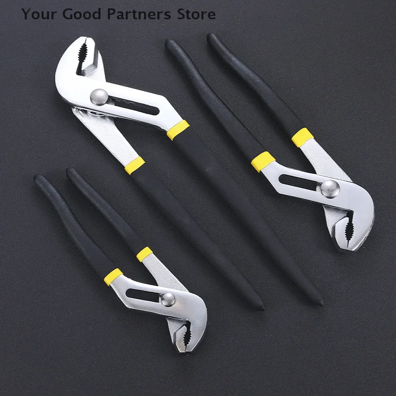 

8/10/12/16 Inch Water Pump Plier Quick Release Adjustable Plier Multifunctional Straight Jaw Groove Joint Plier Tools