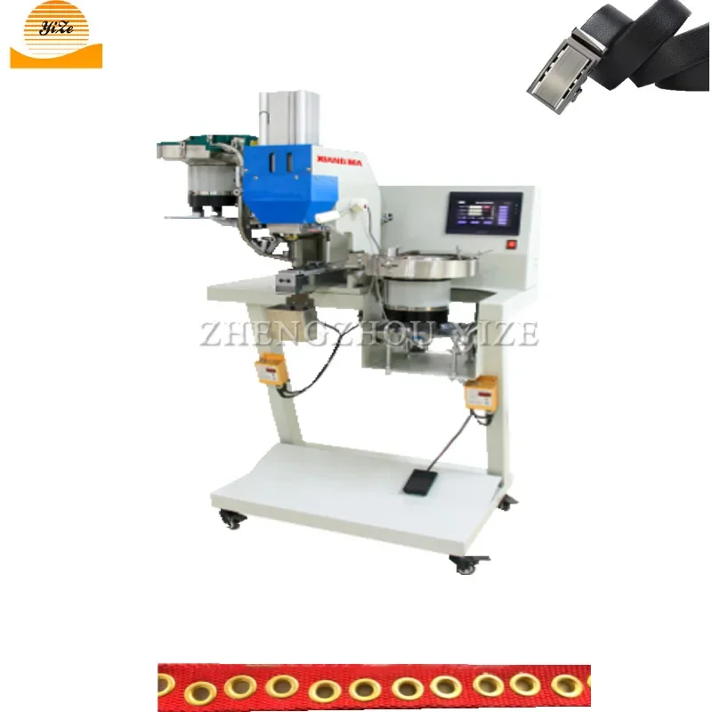 Electric Curtain Hat Joiner Eyelet Fastening Punching Machine Hand Press Heavy Duty Shoe Grommet Eyelet Buttonhole Machine