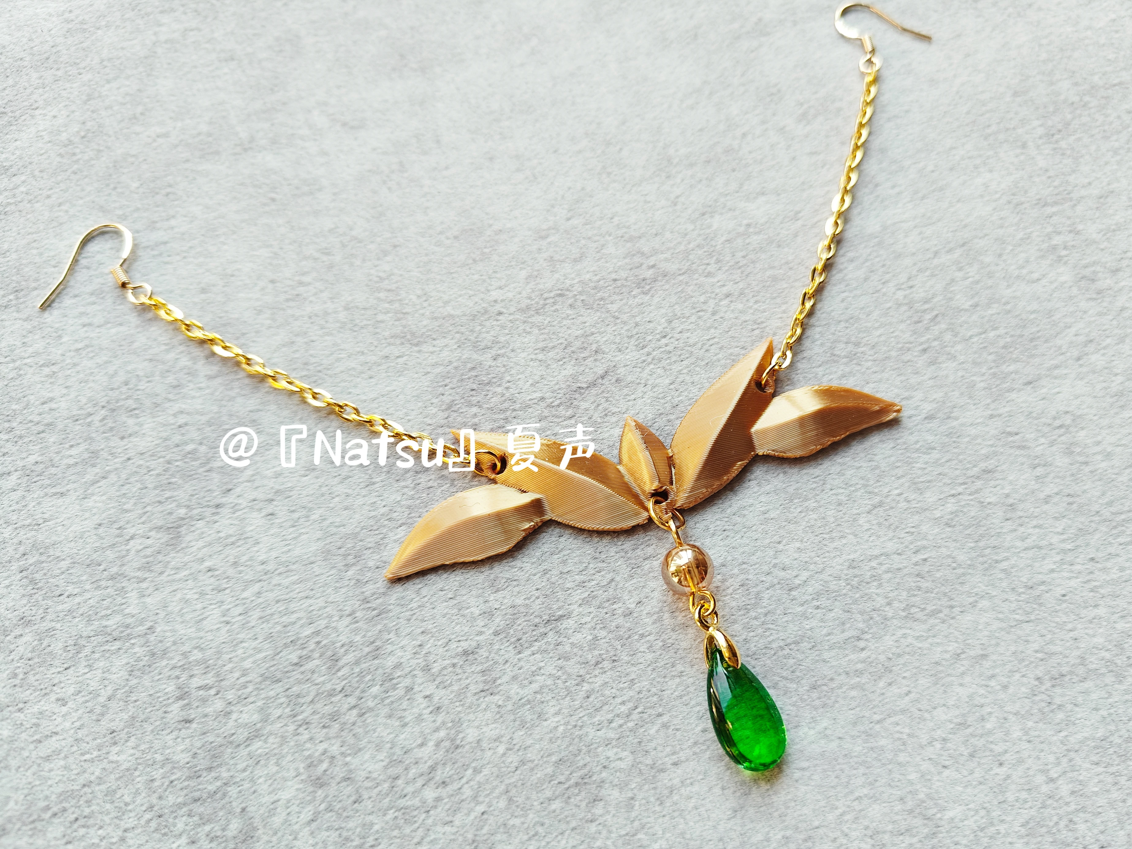 Anime onmyoji Momo Necklace Earrings Pendant Fans Gift Cosplay Ear Clip Props For Women Men Jewelry Birthday Gift view 5
