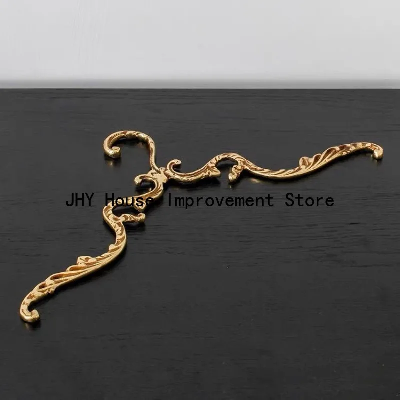 

Вешалка для одежды в стиле французского дворца, из цельной латуни, прочная, с золотым декором, металлическая, для гардероба