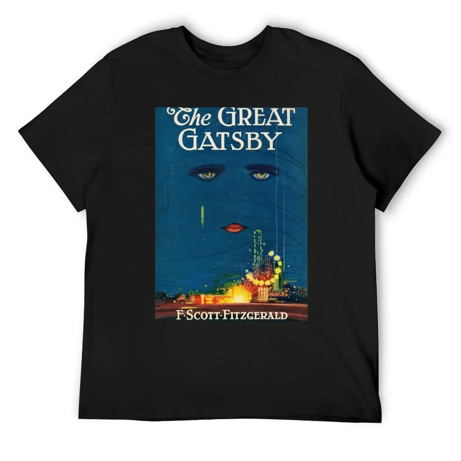 The Great Gatsby Vintage Book Cover T-Shirt boys animal print customizeds cute clothes shirts graphic tees mens tall t shirts