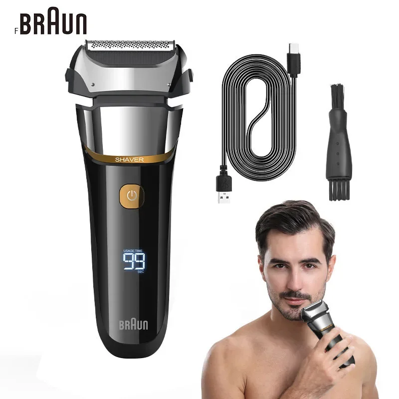 Originai Fang BRAUN FK608 Electric Shaver 4D For Men Rechargeable Shaving Beard Razor Trimmer Machine For Barber