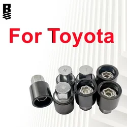 Bolt Boss Anti-theft Screw Set Wheel Anti-theft Screw Removal Tool Key for Toyota Kurozek Senna Tanto PRADO Type A-J