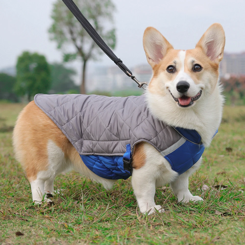 Winter Hund Kleidung Wasserdichte Hund Weste Jacke Für Kleine Große Hunde Warme Haustier Hunde Mantel Gepolsterte Kleidung Französisch Bulldog Outfits – Detail 13