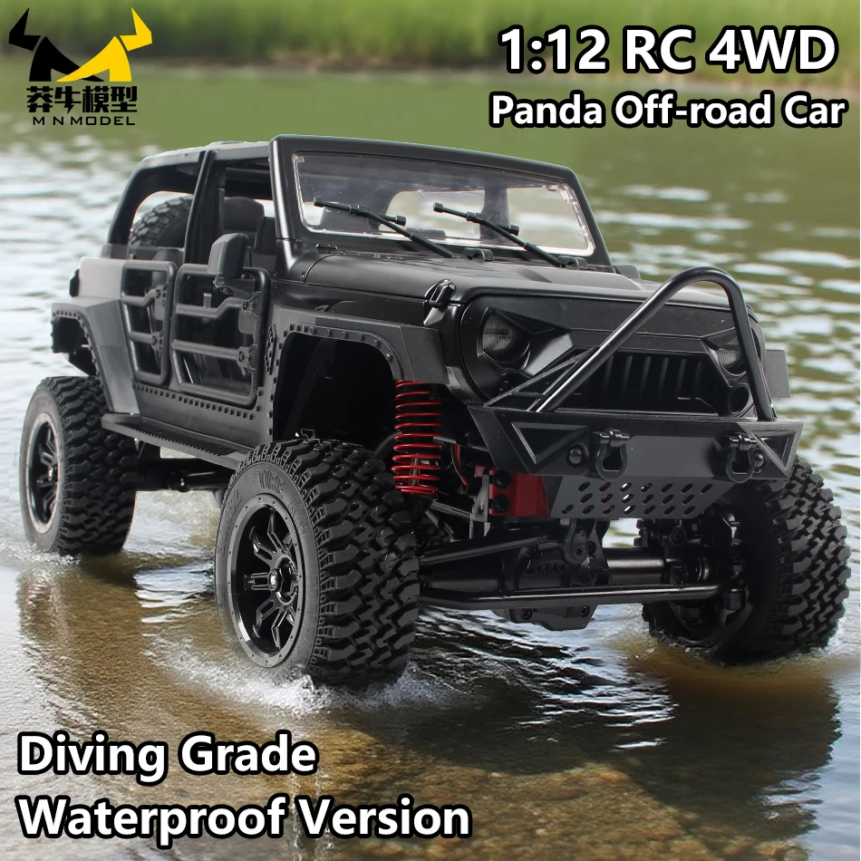 

MN MODEL 1:12 Panda RC 4X4 Diving Wading Off-road Car Rock Crawler All Terrain Vehicle Buggy SUV Climbing Truck Toy for Adult