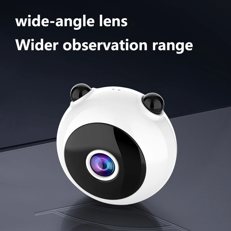 Mini Camera Home WiFi Wireless Remote Smart Security Monitor with HD Night Vision No Plug Required Camera