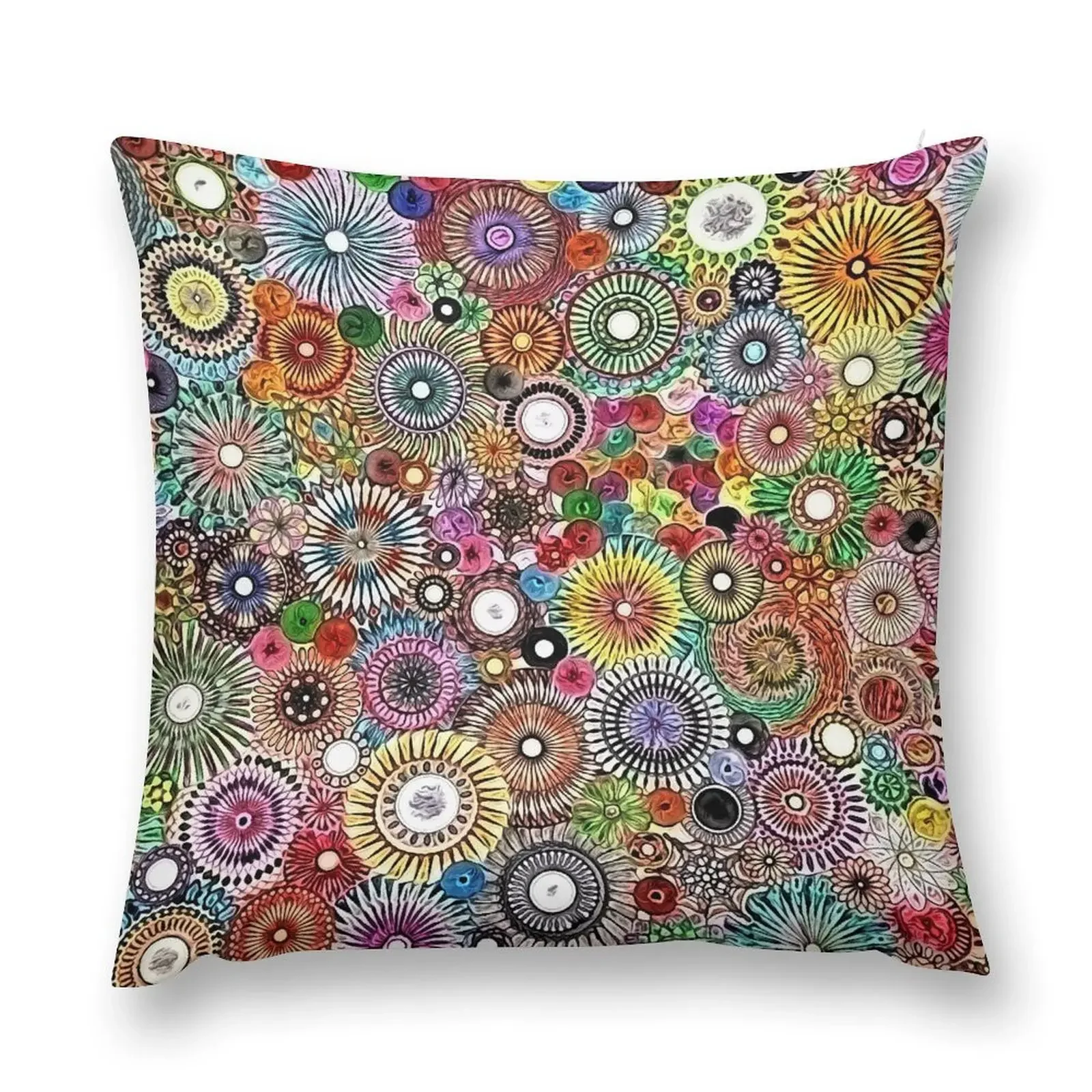 

Childhood Dreams - Painted Spirograph Art Throw Pillow autumn decoration Sofa Cushions Cover pillow