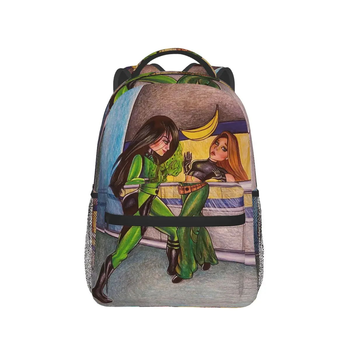 Danger, Trouble Student Backpack School Bag Hiking Travel Daypack for Boys Girls Fashion Bookbag Shoulder Bags