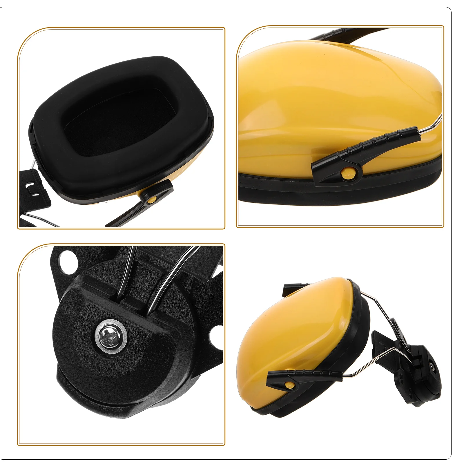 

Anti Noise Muff Safety Ear Protection for Construction Industrial Hard Hat Hearing Protector Plug Cap Plastic Muff Child