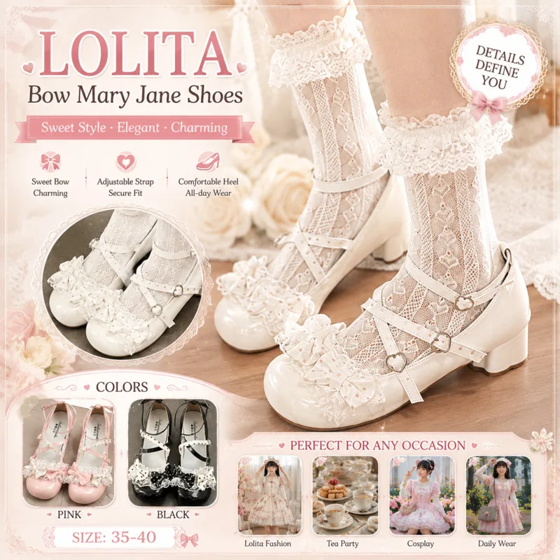 chaussures-harajuku-sweet-lolita-princess-mary-jane-pour-femmes-avec-dentelle-volants-nœud-papillon-pois-bout-rond-talon-bas-pour-le-quotidien-nouveaute