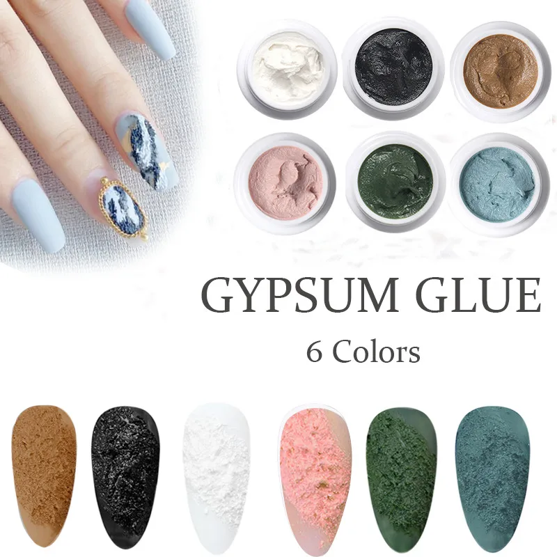 5D Acrylic Engraved Drawing Gel Nail Polish Plaster Effect DIY Embossed Manicure Gel Decor No Need Top Coat Plaster Glue