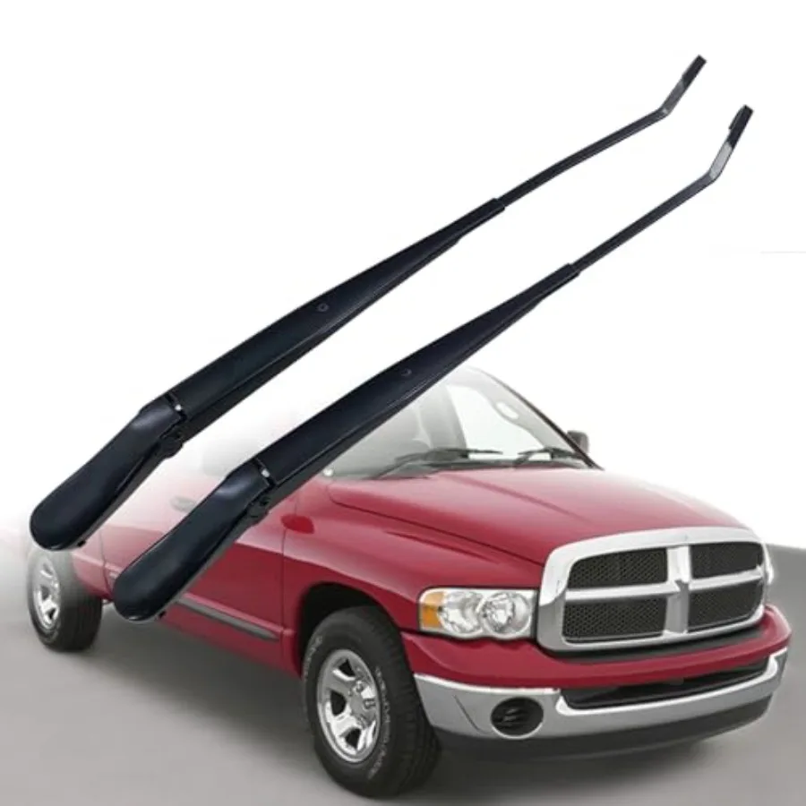 

1 Pair Front Windshield Wiper Arm Compatible with 2002 2003 2004 Dodge Ram 1500 2500 3500 Replacement 55077133AA 55077132AA 550