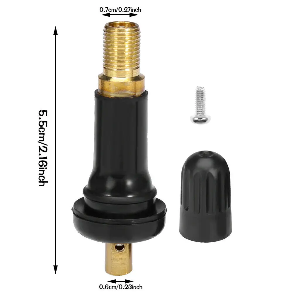 4-teiliges TPMS-Gummi-Schnappventil-Reifendrucksensor-Service-Kit, Ersatz für 17-20008 20008 Reifenventile für BUICK FORD – Detail 4