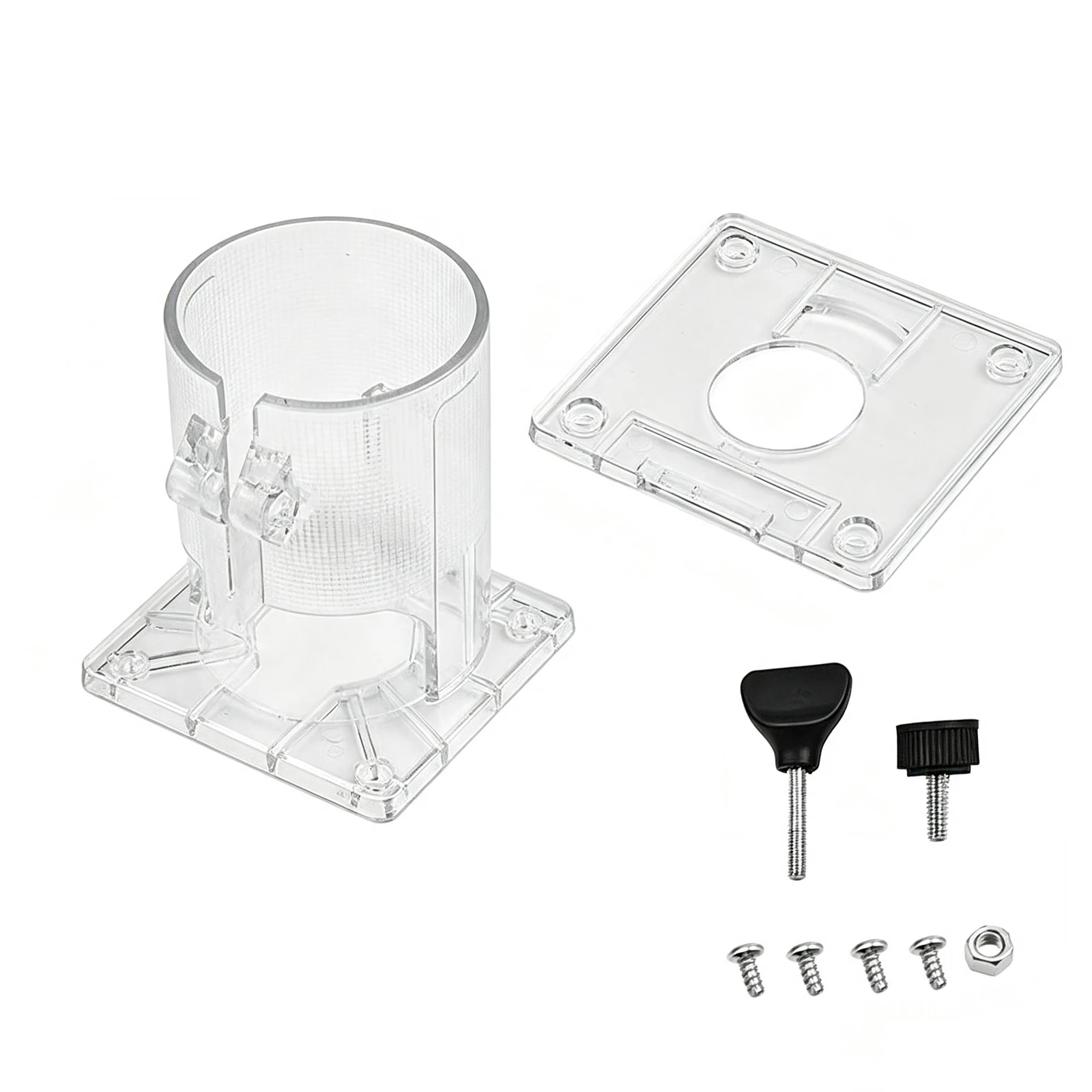 Transparent Base Plate Cover For M3700B Trim Router Woodworking Carving Machine Clear Plastic Guard Safety Accessory Power Tool